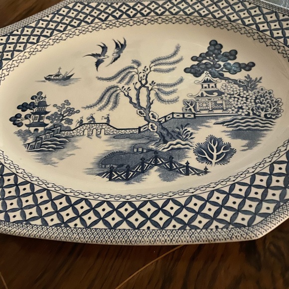 Royal Staffordshire Small Octagonal liberty Pattern/Blue Willow Serving Dish - Picture 2 of 5